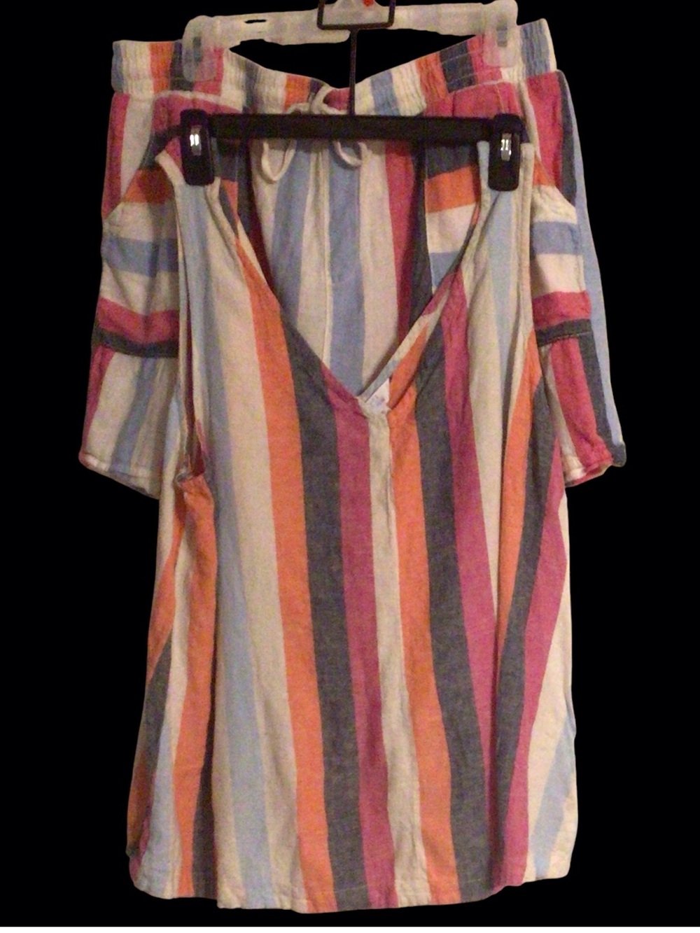 NWOT...Womens Time and Tru linen set. Tank & short set.